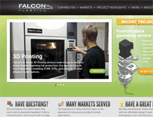 Tablet Screenshot of falconplastics.com